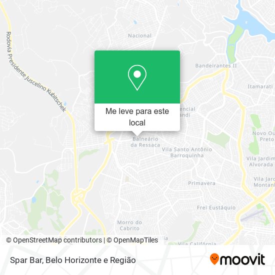 Spar Bar mapa