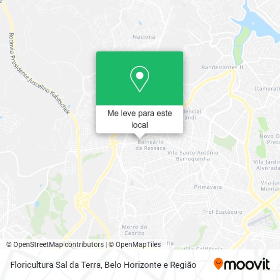 Floricultura Sal da Terra mapa