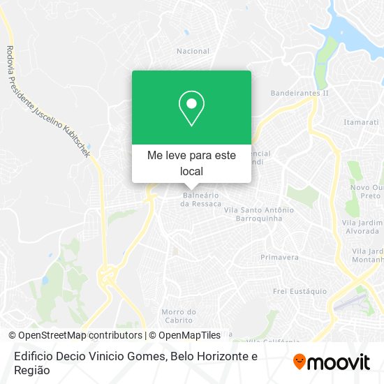 Edificio Decio Vinicio Gomes mapa