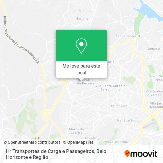 Hr Transportes de Carga e Passageiros mapa
