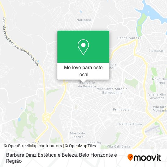 Barbara Diniz Estética e Beleza mapa