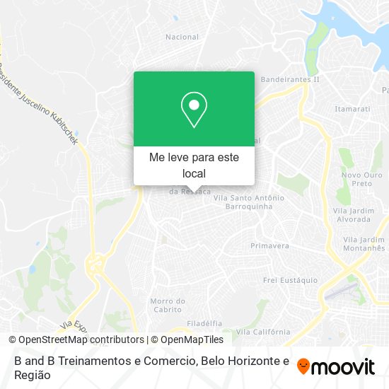 B and B Treinamentos e Comercio mapa