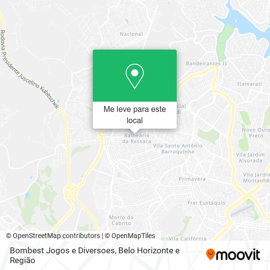 Bombest Jogos e Diversoes mapa