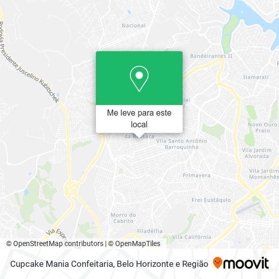 Cupcake Mania Confeitaria mapa