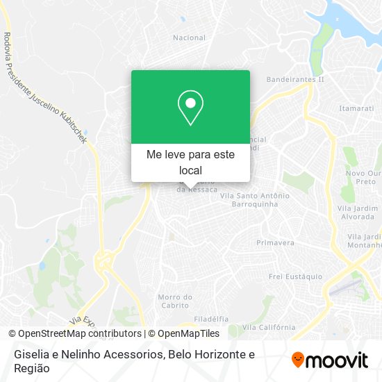 Giselia e Nelinho Acessorios mapa