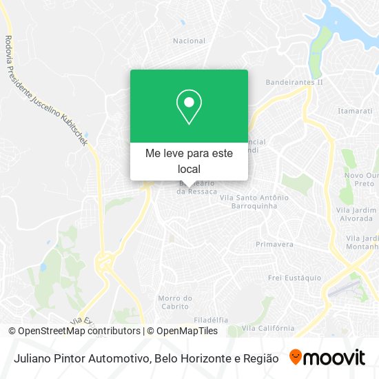 Juliano Pintor Automotivo mapa