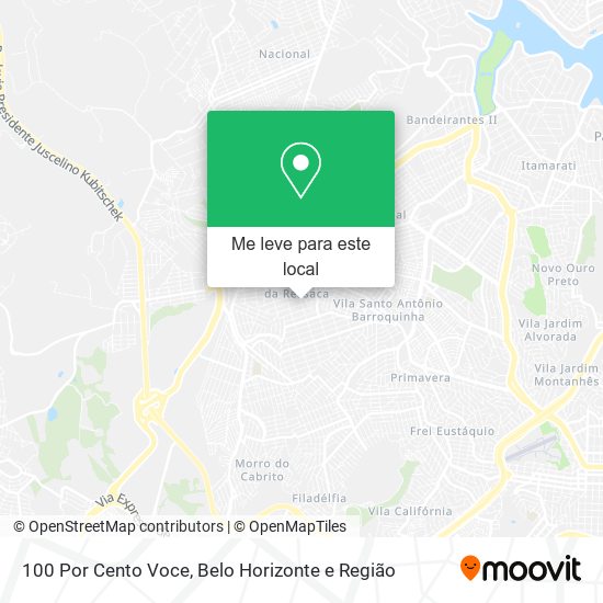 100 Por Cento Voce mapa