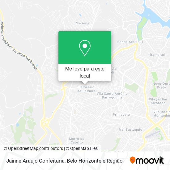 Jainne Araujo Confeitaria mapa