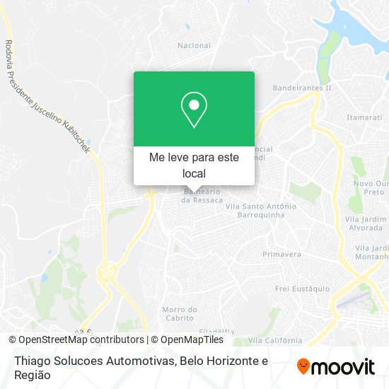 Thiago Solucoes Automotivas mapa