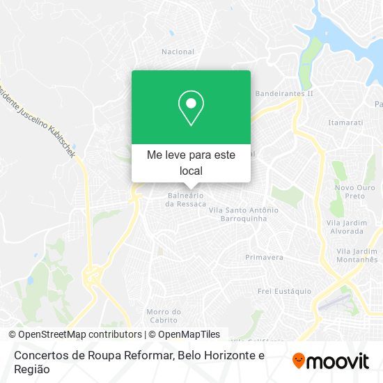 Concertos de Roupa Reformar mapa