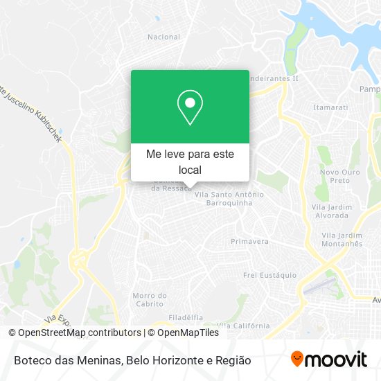 Boteco das Meninas mapa
