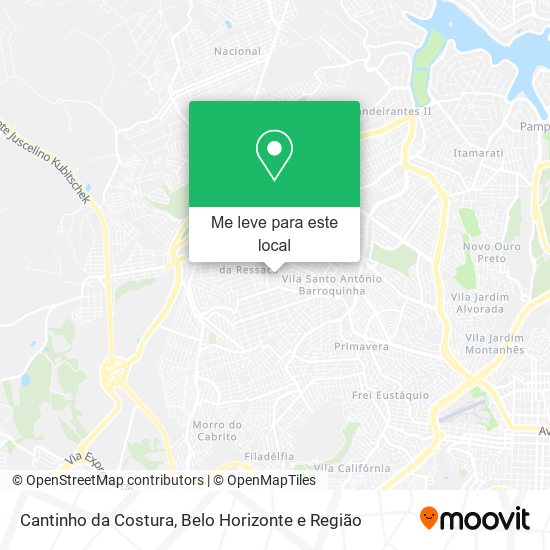 Cantinho da Costura mapa