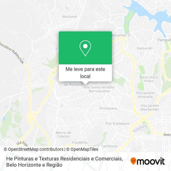 He Pinturas e Texturas Residenciais e Comerciais mapa