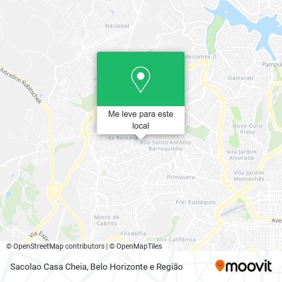 Sacolao Casa Cheia mapa