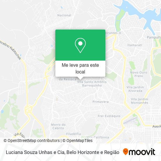 Luciana Souza Unhas e Cia mapa
