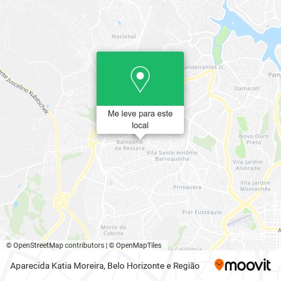 Aparecida Katia Moreira mapa