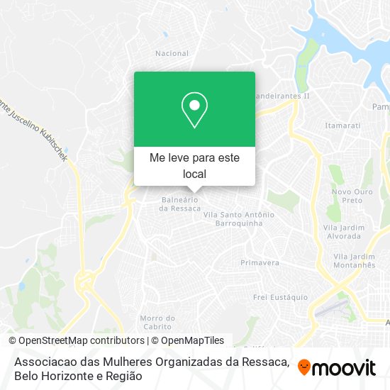 Associacao das Mulheres Organizadas da Ressaca mapa