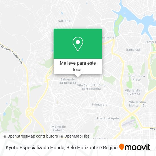 Kyoto Especializada Honda mapa