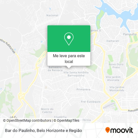 Bar do Paulinho mapa