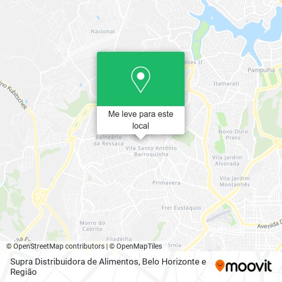 Supra Distribuidora de Alimentos mapa