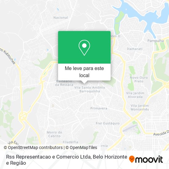 Rss Representacao e Comercio Ltda mapa