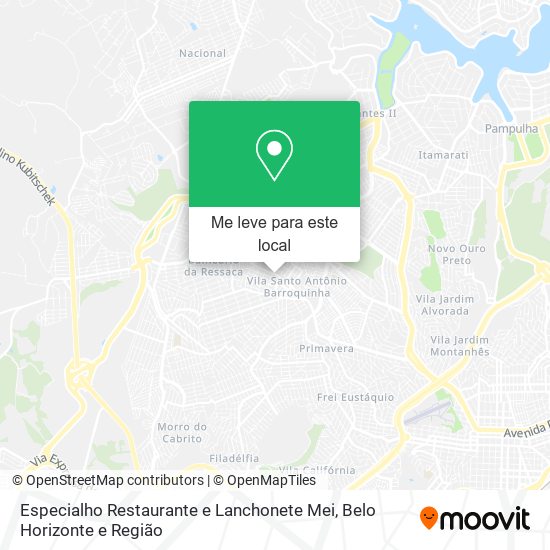 Especialho Restaurante e Lanchonete Mei mapa