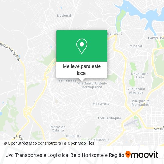 Jvc Transportes e Logistica mapa