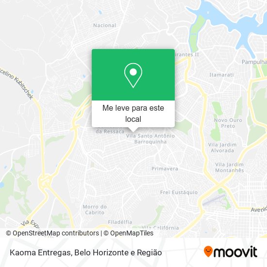 Kaoma Entregas mapa