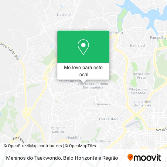 Meninos do Taekwondo mapa