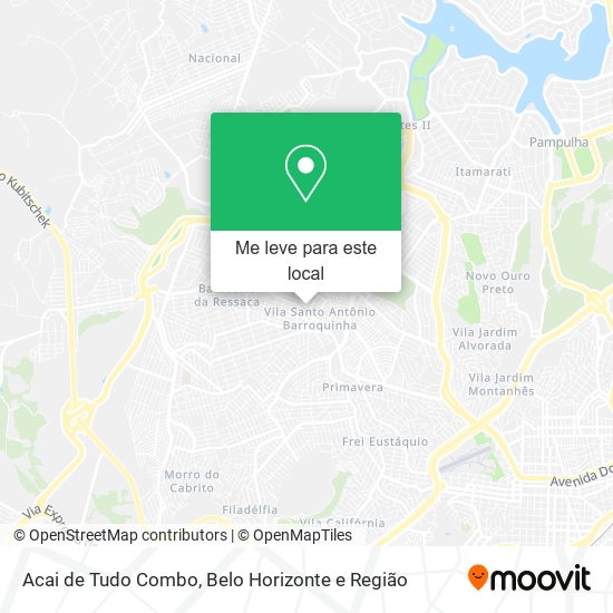 Acai de Tudo Combo mapa