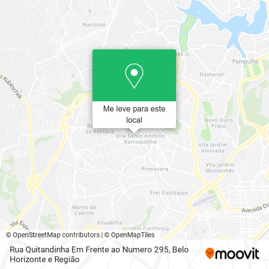 Rua Quitandinha Em Frente ao Numero 295 mapa