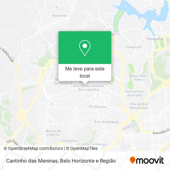 Cantinho das Meninas mapa
