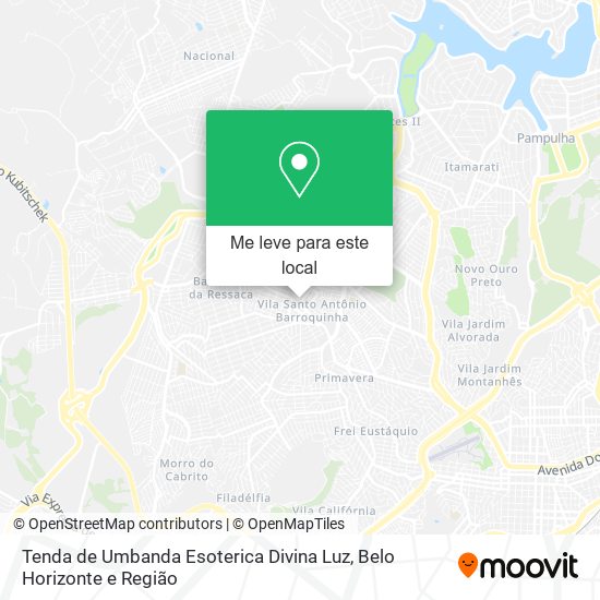 Tenda de Umbanda Esoterica Divina Luz mapa