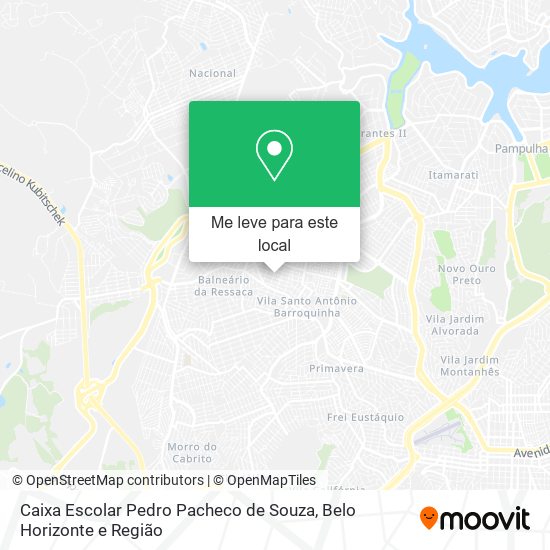 Caixa Escolar Pedro Pacheco de Souza mapa