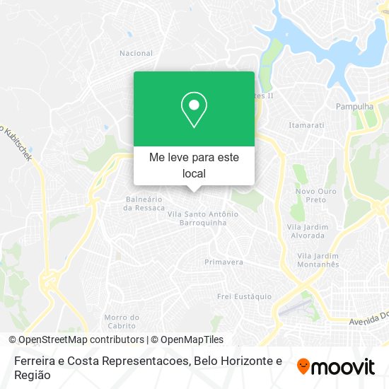 Ferreira e Costa Representacoes mapa