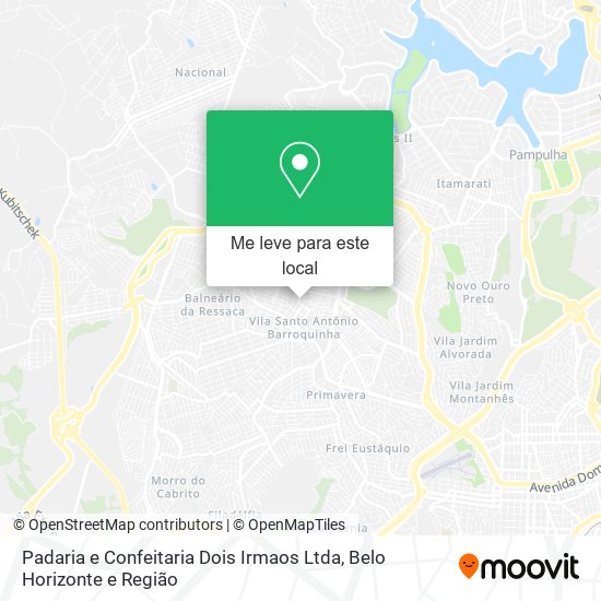 Padaria e Confeitaria Dois Irmaos Ltda mapa