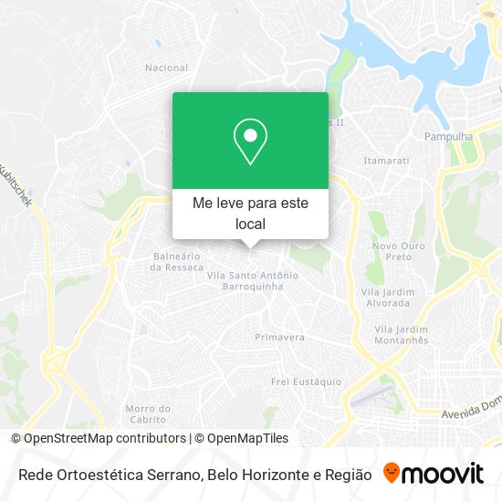 Rede Ortoestética Serrano mapa