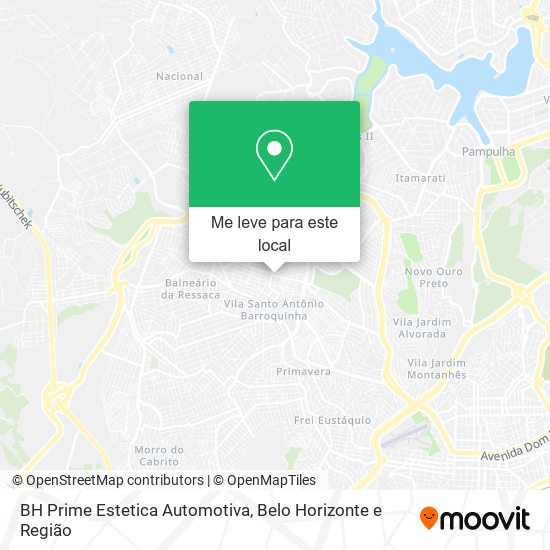 BH Prime Estetica Automotiva mapa
