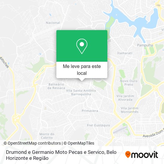 Drumond e Germanio Moto Pecas e Servico mapa