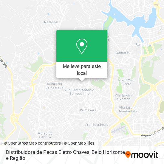 Distribuidora de Pecas Eletro Chaves mapa