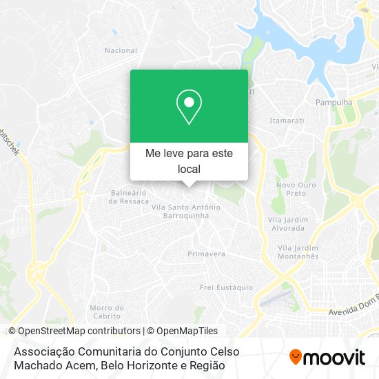Associação Comunitaria do Conjunto Celso Machado Acem mapa