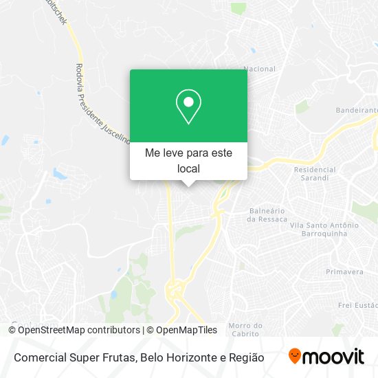 Comercial Super Frutas mapa