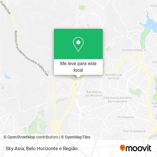 Sky Asia mapa