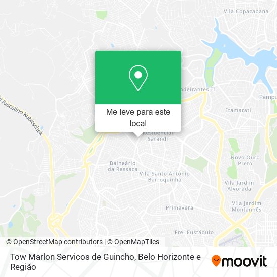 Tow Marlon Servicos de Guincho mapa