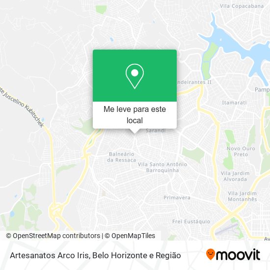Artesanatos Arco Iris mapa