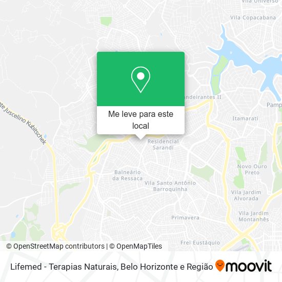 Lifemed - Terapias Naturais mapa