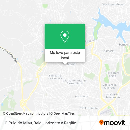O Pulo do Miau mapa