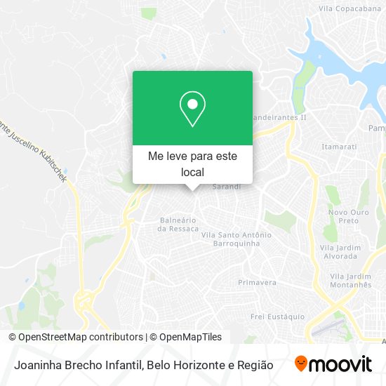 Joaninha Brecho Infantil mapa
