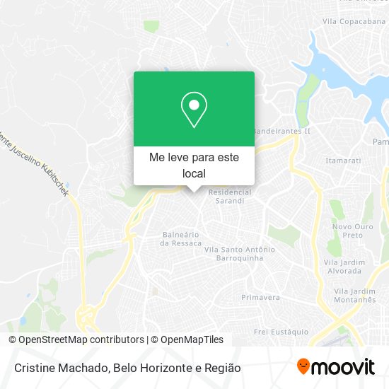 Cristine Machado mapa