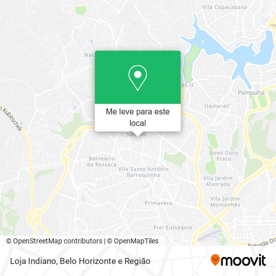 Loja Indiano mapa